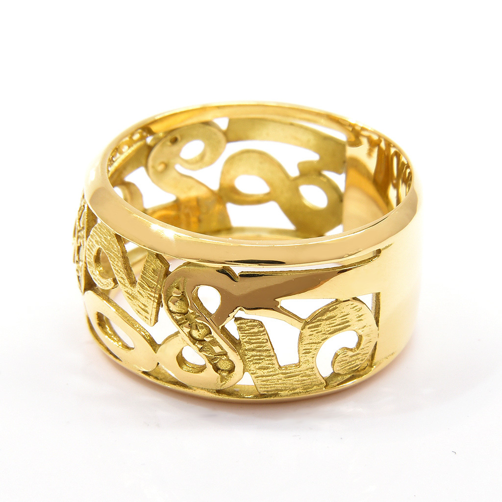 アラビア数字の指輪