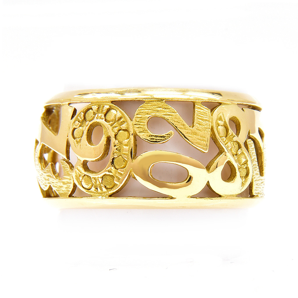 アラビア数字の指輪